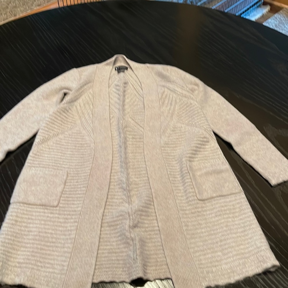 C By Bloomingdale’s Cashmere Throw Over Sweater Gem